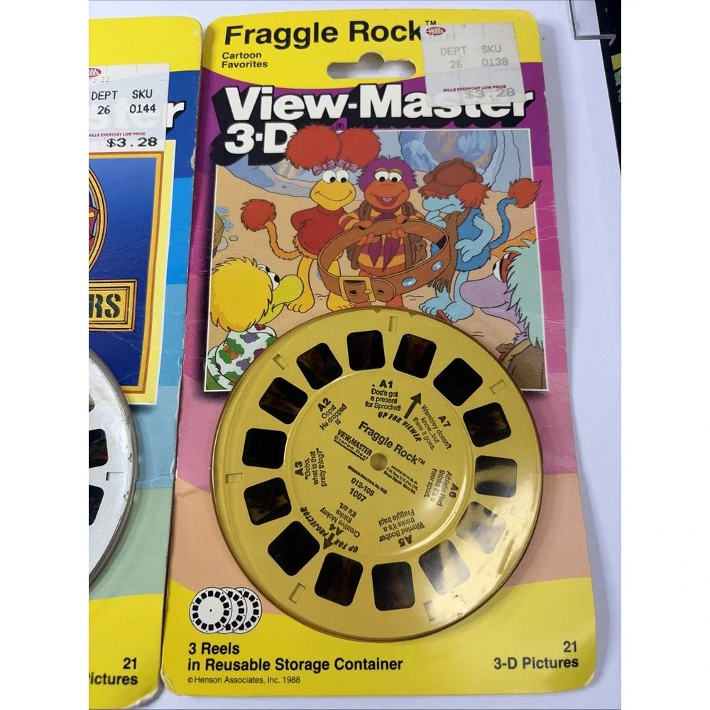 Lot of 3 - 3d View-Master 3 Reel Packets NEW FACTORY SEALED 1988-1990